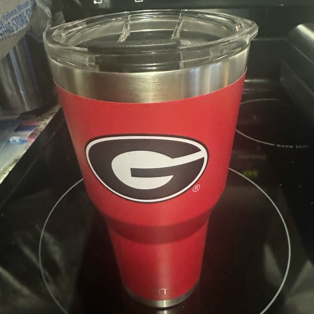 Georgia Bulldogs 30oz Cruiser Insulated Tumbler with Flip Lid Simple Modern